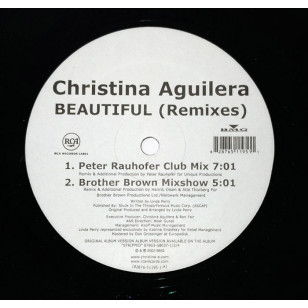 Christina Aguilera ‎- Beautiful (Remixes) 2003 US Version  12" Single Vinyl LP ***READY TO SHIP from Hong Kong***